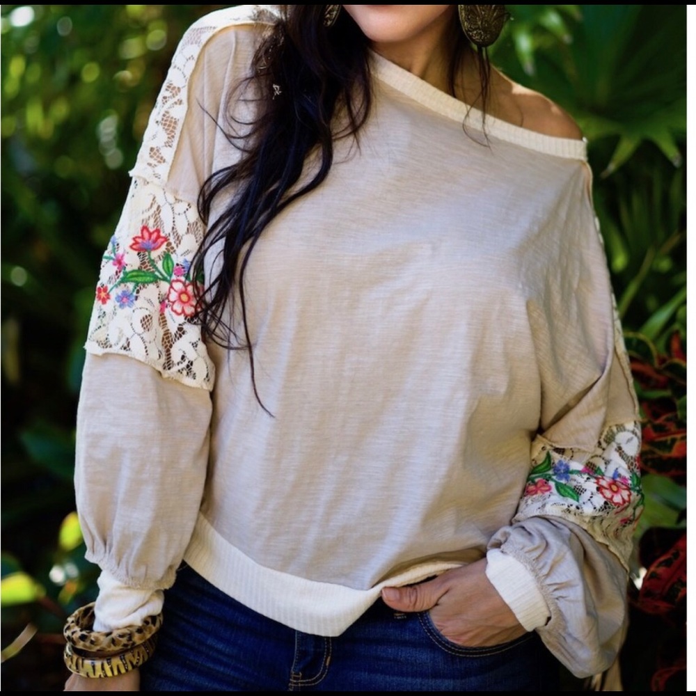 Lace/Embroidery Top